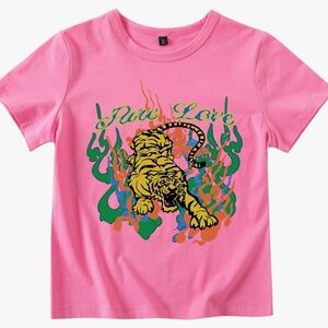 Trendy Aesthetic Print Crop T Shirt